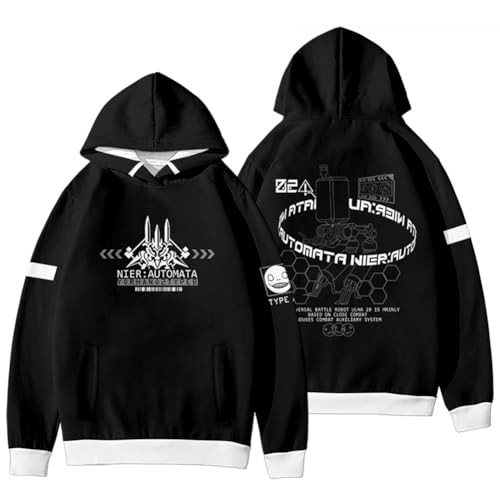 Xinnice Anime A2yorha Kapuzenpullover 9Syorha Long Sleeve Sweatshirt 2Byorha Full Set Druck Anime Langarmpullover für Unisex Xinnice Anime A2yorha Kapuzenpullover 9Syorha Long Sleeve Sweatshirt 2Byorha Full Set Druck Anime Langarmpullover für Unisex von Xinnice