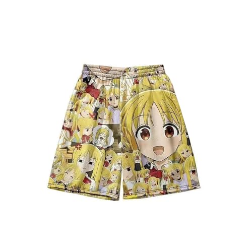 Xinnice Anime Beach Shorts Goto Hitori Merch Boardshorts Unisex Schnell Trocknende Shorts Sommer Surf Freizeitshort S-6XL von Xinnice