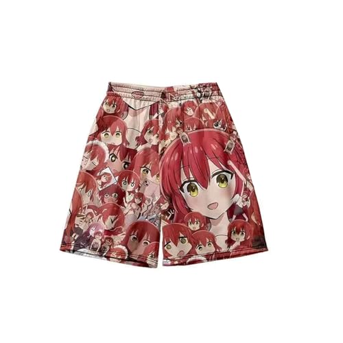 Xinnice Anime Beach Shorts Goto Hitori Merch Boardshorts Unisex Schnell Trocknende Shorts Sommer Surf Freizeitshort S-6XL von Xinnice