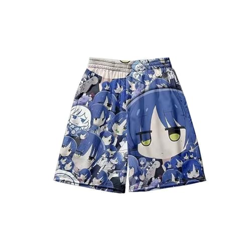 Xinnice Anime Beach Shorts Goto Hitori Merch Boardshorts Unisex Schnell Trocknende Shorts Sommer Surf Freizeitshort S-6XL von Xinnice