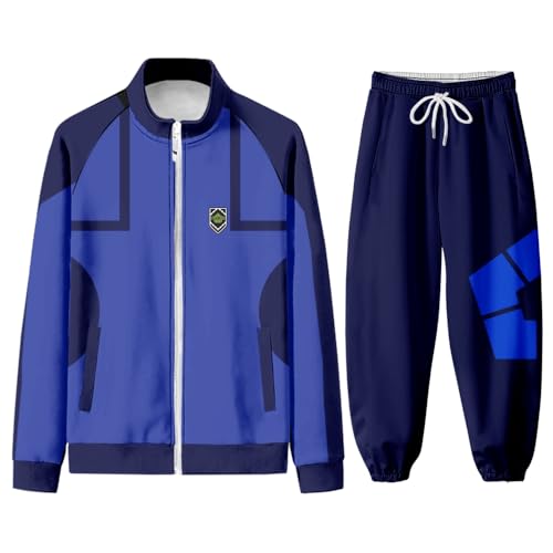 Xinnice Anime Kapuzenpullover Isagi Yoichi Long Sleeve Sweatshirt Seishiro Nagi Full Set Druck Lose Blau Hoodie Anime Freizeit Hosen für Unisex Xinnice Anime Kapuzenpullover Isagi Yoichi Long Sleeve Sweatshirt Seishiro Nagi Full Set Druck Lose Blau Hoodie Anime Freizeit Hosen für Unisex von Xinnice
