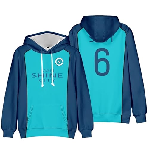 Xinnice Anime Kapuzenpullover Isagi Yoichi Sweatshirt Seishiro Nagi Long Sleeve Sweatshirt Cosplay Unisex Freizeit Langarmpullover für Damen Herren Xinnice Anime Kapuzenpullover Isagi Yoichi Sweatshirt Seishiro Nagi Long Sleeve Sweatshirt Cosplay Unisex Freizeit Langarmpullover für Damen Herren von Xinnice