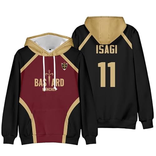 Xinnice Anime Kapuzenpullover Isagi Yoichi Sweatshirt Unisex Cosplay Rin Itoshi Long Sleeve Sweatshirt Freizeit Langarmpullover für Damen Herren Xinnice Anime Kapuzenpullover Isagi Yoichi Sweatshirt Unisex Cosplay Rin Itoshi Long Sleeve Sweatshirt Freizeit Langarmpullover für Damen Herren von Xinnice