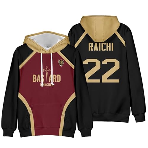 Xinnice Anime Kapuzenpullover Isagi Yoichi Sweatshirt Unisex Cosplay Rin Itoshi Long Sleeve Sweatshirt Freizeit Langarmpullover für Damen Herren Xinnice Anime Kapuzenpullover Isagi Yoichi Sweatshirt Unisex Cosplay Rin Itoshi Long Sleeve Sweatshirt Freizeit Langarmpullover für Damen Herren von Xinnice