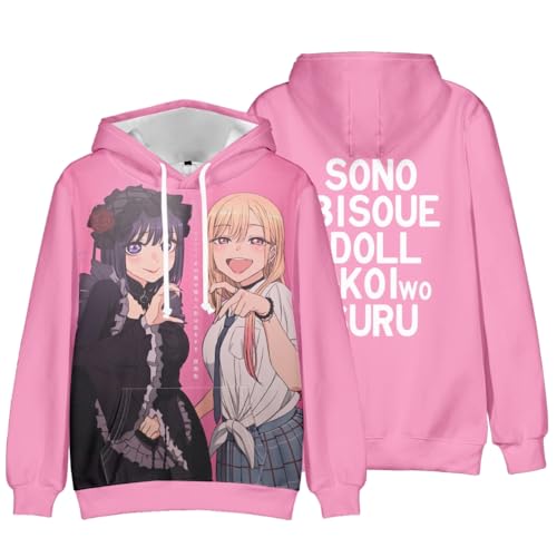 Xinnice Anime Kapuzenpullover Kitagawa Marin Sweatshirt Long Sleeve Cosplay Kitagawa Marin Merch Unisex Freizeit Pullover Hoodie Xinnice Anime Kapuzenpullover Kitagawa Marin Sweatshirt Long Sleeve Cosplay Kitagawa Marin Merch Unisex Freizeit Pullover Hoodie von Xinnice