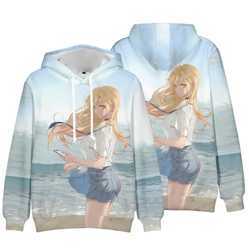Xinnice Anime Kapuzenpullover Kitagawa Marin Sweatshirt Long Sleeve Cosplay Kitagawa Marin Merch Unisex Freizeit Pullover Hoodie Xinnice Anime Kapuzenpullover Kitagawa Marin Sweatshirt Long Sleeve Cosplay Kitagawa Marin Merch Unisex Freizeit Pullover Hoodie von Xinnice