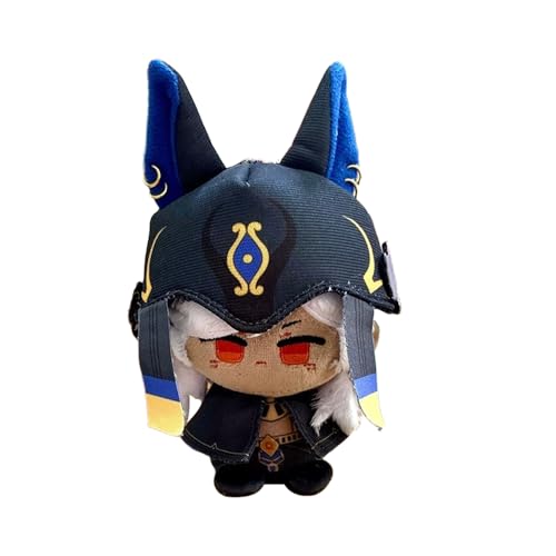 Xinnice Anime Kaveh Plush Tighnari Figur Soft Xiao Cartoon Anhänger Wanderer Keychain Backpack Dekoration Geschenk für Anime Fans 12CM von Xinnice