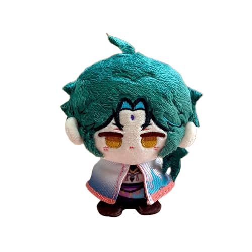 Xinnice Anime Kaveh Plush Tighnari Figur Soft Xiao Cartoon Anhänger Wanderer Keychain Backpack Dekoration Geschenk für Anime Fans 12CM von Xinnice