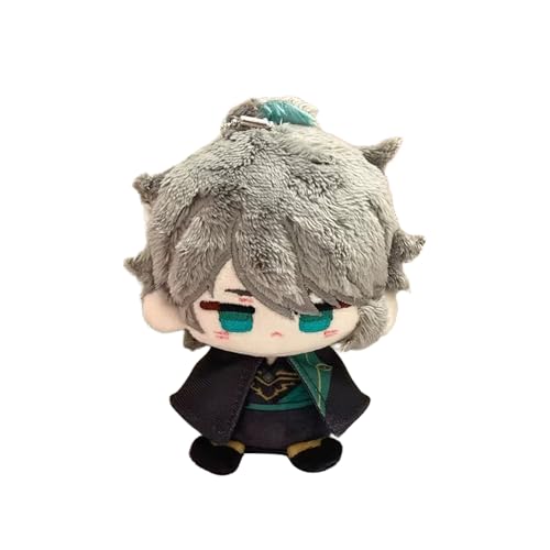 Xinnice Anime Kaveh Plush Tighnari Figur Soft Xiao Cartoon Anhänger Wanderer Keychain Backpack Dekoration Geschenk für Anime Fans 12CM von Xinnice