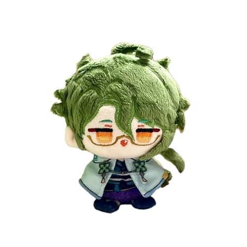 Xinnice Anime Kaveh Plush Tighnari Figur Soft Xiao Cartoon Anhänger Wanderer Keychain Backpack Dekoration Geschenk für Anime Fans 12CM von Xinnice