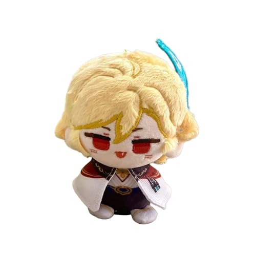 Xinnice Anime Kaveh Plush Tighnari Figur Soft Xiao Cartoon Anhänger Wanderer Keychain Backpack Dekoration Geschenk für Anime Fans 12CM von Xinnice