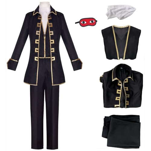 Xinnice Anime Okita Sougo Cosplay Outfit Hijikata Toushirou,Full Set,ShinsenGumi,Halloween Karneval Party Kostüm für Herren Damen von Xinnice