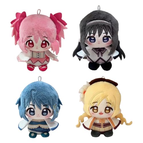 Xinnice Anime Plush Mami Tomoe/Madoka Kaname/Akemi Homura/Sayaka Miki Figur Cartoon Soft Figuren Anime Anhänger Backpack Dekoration 4PCS Xinnice Anime Plush Mami Tomoe/Madoka Kaname/Akemi Homura/Sayaka Miki Figur Cartoon Soft Figuren Anime Anhänger Backpack Dekoration 4PCS von Xinnice
