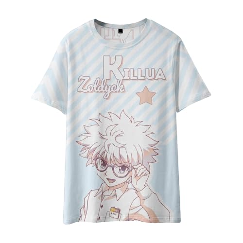 Xinnice Anime Shirt killua zaoldyeck Tshirt GON FREECSS Kurzarm Kurapika Cartoon Sommer Casual Unisex Sport Tshit Herren Damen Xinnice Anime Shirt killua zaoldyeck Tshirt GON FREECSS Kurzarm Kurapika Cartoon Sommer Casual Unisex Sport Tshit Herren Damen von Xinnice