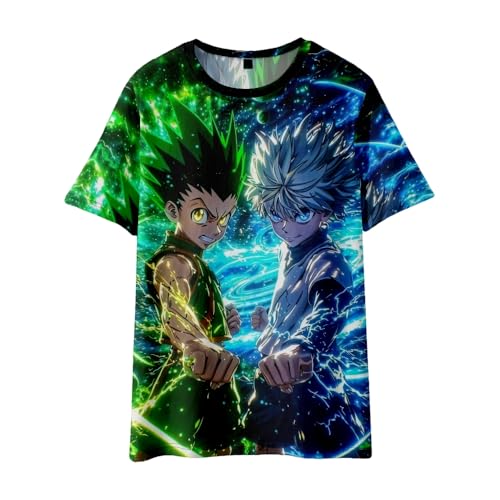 Xinnice Anime Shirt killua zaoldyeck Tshirt GON FREECSS Kurzarm Kurapika Cartoon Sommer Casual Unisex Sport Tshit Herren Damen Xinnice Anime Shirt killua zaoldyeck Tshirt GON FREECSS Kurzarm Kurapika Cartoon Sommer Casual Unisex Sport Tshit Herren Damen von Xinnice