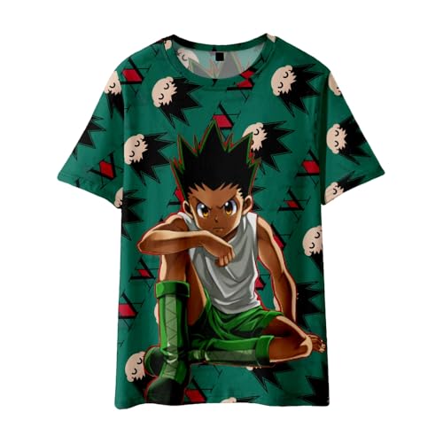 Xinnice Anime Shirt killua zaoldyeck Tshirt GON FREECSS Kurzarm Kurapika Cartoon Sommer Casual Unisex Sport Tshit Herren Damen Xinnice Anime Shirt killua zaoldyeck Tshirt GON FREECSS Kurzarm Kurapika Cartoon Sommer Casual Unisex Sport Tshit Herren Damen von Xinnice