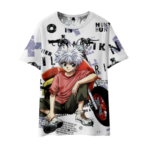 Xinnice Anime Shirt killua zaoldyeck Tshirt GON FREECSS Kurzarm Kurapika Cartoon Sommer Casual Unisex Sport Tshit Herren Damen Xinnice Anime Shirt killua zaoldyeck Tshirt GON FREECSS Kurzarm Kurapika Cartoon Sommer Casual Unisex Sport Tshit Herren Damen von Xinnice