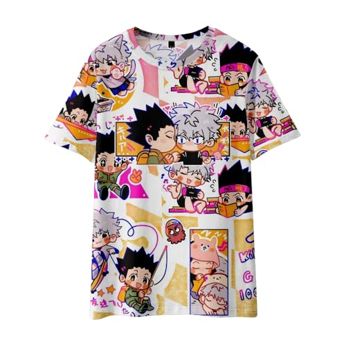 Xinnice Anime Shirt killua zaoldyeck Tshirt GON FREECSS Kurzarm Kurapika Cartoon Sommer Casual Unisex Sport Tshit Herren Damen Xinnice Anime Shirt killua zaoldyeck Tshirt GON FREECSS Kurzarm Kurapika Cartoon Sommer Casual Unisex Sport Tshit Herren Damen von Xinnice