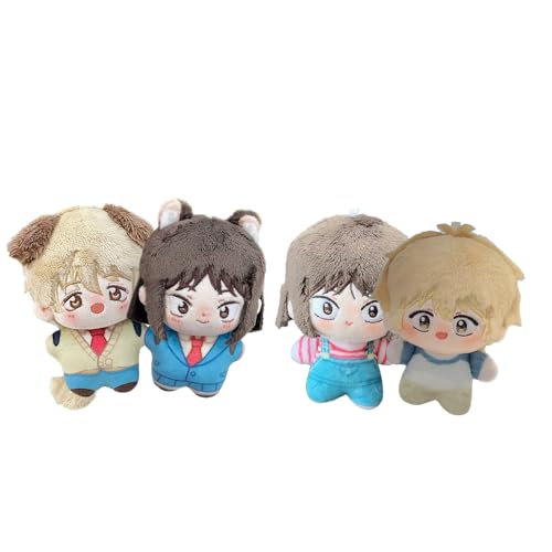 Xinnice Anime Soft Figur Mitsumi Iwakura Plush Sousuke Shima Anime Anhänger Keychain Backpack Dekoration 10CM Geschenk für Anime Fans 4PCS von Xinnice