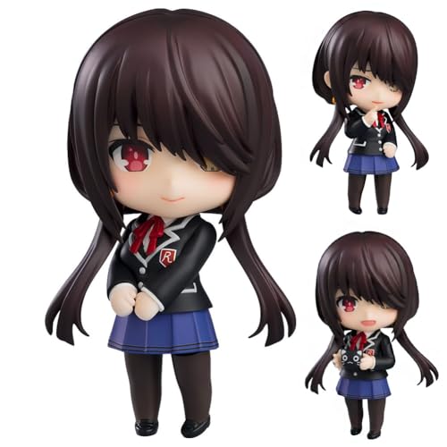 Xinnice Anime Tokisaki Kurumi Figur Himekawa Yoshino Statue Modell Bewegliche Actionfigur Tobiichi Origami PVC 10CM Desktop Dekoration Geschenk von Xinnice