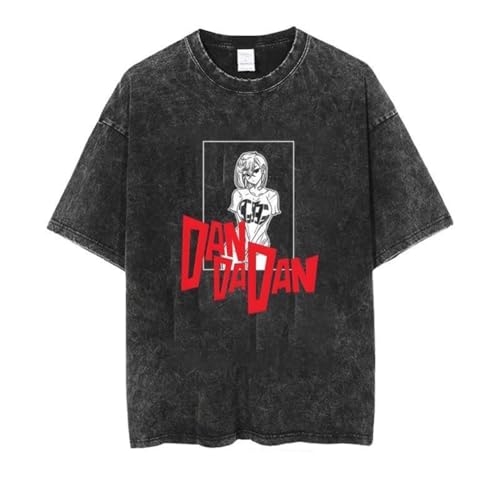 Xinnice Ayase Momo Shirt Anime Vintage Washed Aged T-Shirt Okarun/Turbo Granny Kurzarm Sommer Oversize Schwarz T shirt Xinnice Ayase Momo Shirt Anime Vintage Washed Aged T-Shirt Okarun/Turbo Granny Kurzarm Sommer Oversize Schwarz T shirt von Xinnice