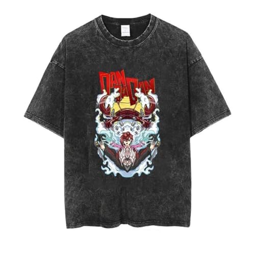 Xinnice Ayase Momo Shirt Anime Vintage Washed Aged T-Shirt Okarun/Turbo Granny Kurzarm Sommer Oversize Schwarz T shirt Xinnice Ayase Momo Shirt Anime Vintage Washed Aged T-Shirt Okarun/Turbo Granny Kurzarm Sommer Oversize Schwarz T shirt von Xinnice