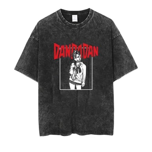 Xinnice Ayase Momo Shirt Anime Vintage Washed Aged T-Shirt Okarun/Turbo Granny Kurzarm Sommer Oversize Schwarz T shirt Xinnice Ayase Momo Shirt Anime Vintage Washed Aged T-Shirt Okarun/Turbo Granny Kurzarm Sommer Oversize Schwarz T shirt von Xinnice