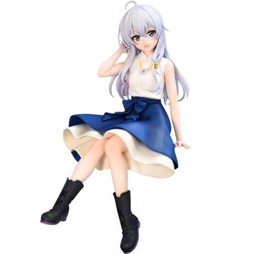 Xinnice Elaina Actionfigur Anime Sitzende Staue Elaina Figur Nudelstopper Modell PVC 14cm Dekoration Ornament Geschenk für Anime Fans von Xinnice
