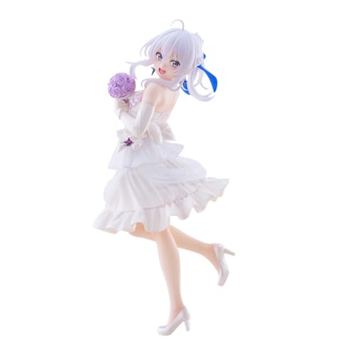 Xinnice Elaina Hochzeitskleid Figur Anime Stehende Actionfigur Statue Elaina Action Figur Modell PVC Dekoration Geschenk 18cm von Xinnice