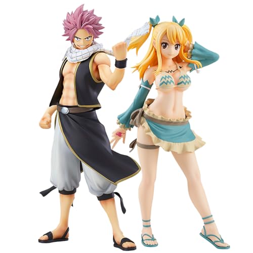 Xinnice Fairy Tail Anime Actionfigur, 19cm Natsu Dragneel & 17cm Aquarius Lucy Heartfilia Figur | PVC Stehendes Statue | Cartoon Desktop Dekoration Modell | Geschenk für Anime Fans Xinnice Fairy Tail Anime Actionfigur, 19cm Natsu Dragneel & 17cm Aquarius Lucy Heartfilia Figur | PVC Stehendes Statue | Cartoon Desktop Dekoration Modell | Geschenk für Anime Fans von Xinnice