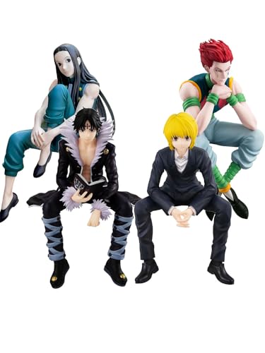 Xinnice Kurapika/Illumi Zaoldyck/Hisoka/Chrollo Lucilfer Nudelstopper Figur PVC Sitzendes Modell Anime Desktop Dekorationen Sammlung Statue Für Fans, 4 pcs Xinnice Kurapika/Illumi Zaoldyck/Hisoka/Chrollo Lucilfer Nudelstopper Figur PVC Sitzendes Modell Anime Desktop Dekorationen Sammlung Statue Für Fans, 4 pcs von Xinnice