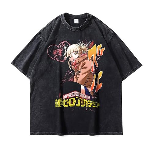 Xinnice MHA Anime Druck T-shirt Toga Himiko/Midoriya Izuku Kurzarm Shirt Manga Lässige Tops Oversize Sport T-shirt für Jungen und Mädchen Xinnice MHA Anime Druck T-shirt Toga Himiko/Midoriya Izuku Kurzarm Shirt Manga Lässige Tops Oversize Sport T-shirt für Jungen und Mädchen von Xinnice