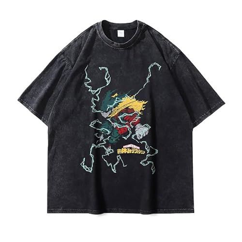Xinnice MHA Anime Druck T-shirt Toga Himiko/Midoriya Izuku Kurzarm Shirt Manga Lässige Tops Oversize Sport T-shirt für Jungen und Mädchen Xinnice MHA Anime Druck T-shirt Toga Himiko/Midoriya Izuku Kurzarm Shirt Manga Lässige Tops Oversize Sport T-shirt für Jungen und Mädchen von Xinnice