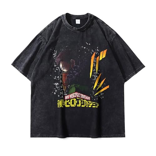 Xinnice MHA Anime Druck T-shirt Toga Himiko/Midoriya Izuku Kurzarm Shirt Manga Lässige Tops Oversize Sport T-shirt für Jungen und Mädchen Xinnice MHA Anime Druck T-shirt Toga Himiko/Midoriya Izuku Kurzarm Shirt Manga Lässige Tops Oversize Sport T-shirt für Jungen und Mädchen von Xinnice