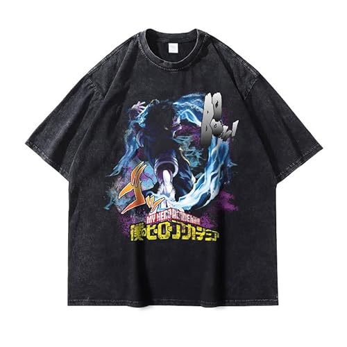Xinnice MHA Anime Druck T-shirt Toga Himiko/Midoriya Izuku Kurzarm Shirt Manga Lässige Tops Oversize Sport T-shirt für Jungen und Mädchen Xinnice MHA Anime Druck T-shirt Toga Himiko/Midoriya Izuku Kurzarm Shirt Manga Lässige Tops Oversize Sport T-shirt für Jungen und Mädchen von Xinnice