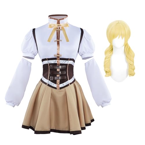 Xinnice Mami Tomoe Cosplay Outfit Anime Cosplay Costume Full Set Uniform für Damen Halloween Karneval Party Dress Up Xinnice Mami Tomoe Cosplay Outfit Anime Cosplay Costume Full Set Uniform für Damen Halloween Karneval Party Dress Up von Xinnice