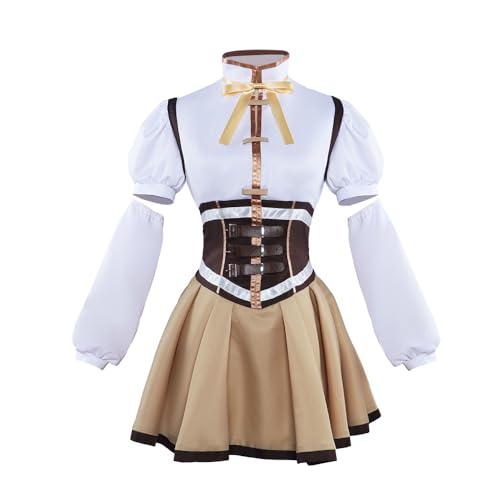 Xinnice Mami Tomoe Cosplay Outfit Anime Cosplay Costume Full Set Uniform für Damen Halloween Karneval Party Dress Up von Xinnice