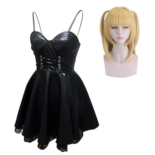 Xinnice Misa Amane Cosplay Rock Anime Cosplay Kostüm Misa Amane Uniform Komplettes Set Halloween Thema Party Outfit von Xinnice