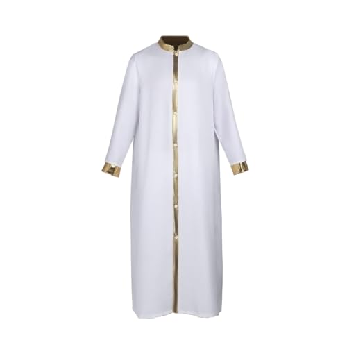 Xinnice Priester Cosplay Robe Umhang Mittelalter kostüm Missionar Herren Party Halloween Performance Cosplay Outfit S-3XL von Xinnice