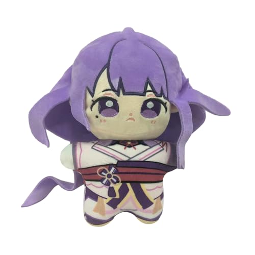 Xinnice Raiden Shogun Plush Anime Kissen Raiden Shogun Soft Figur Cartoon Game Characters Auto Sofa Dekoration Geschenk,25cm von Xinnice