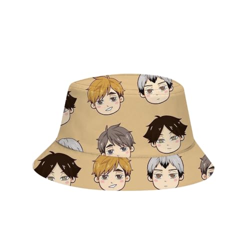 Xinnice Shoyo Hinata/Tobio Kageyama Fischerhut Anime Strandhut Cartoon Sonnenhut Strandhut Neutral Abwaschbar Anglerhut Damen Herren Xinnice Shoyo Hinata/Tobio Kageyama Fischerhut Anime Strandhut Cartoon Sonnenhut Strandhut Neutral Abwaschbar Anglerhut Damen Herren von Xinnice