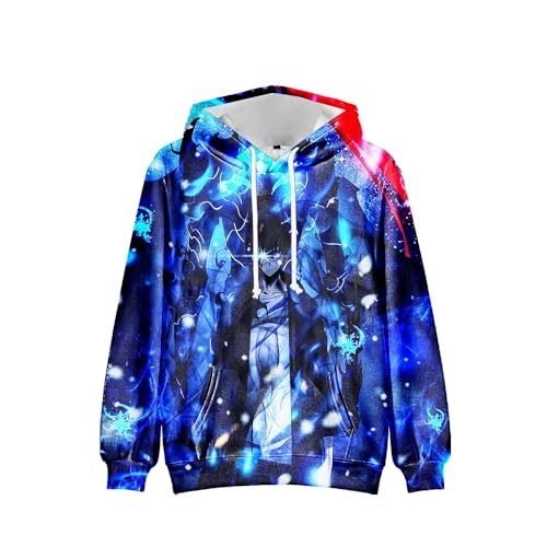 Xinnice Sung Jin Woo Kapuzenpullover Anime Sweatshirt Sung Jin Woo Merch Sleeve Sweatshirt Unisex Freizeit Langarmpullover Xinnice Sung Jin Woo Kapuzenpullover Anime Sweatshirt Sung Jin Woo Merch Sleeve Sweatshirt Unisex Freizeit Langarmpullover von Xinnice
