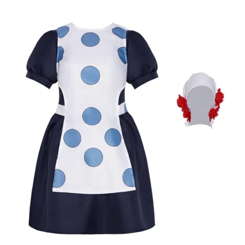 Xinnice Susie Q Cosplay Kostüm Maid Anime Cosplay Damen Susie Q Kleid mit Perücke Fasching Halloween Outfit Xinnice Susie Q Cosplay Kostüm Maid Anime Cosplay Damen Susie Q Kleid mit Perücke Fasching Halloween Outfit von Xinnice