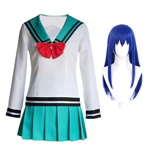 Xinnice Teruhashi Kokomi Cosplay Uniform Anime Kostüm Teruhashi Kokomi Rock Halloween Party Karneval Outfit von Xinnice