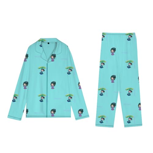 Xinnice The Apothecary Diaries 2er-Pack Pyjama für Damen Herren Anime Maomao/Jinshi Langarm-Pyjamas Hose Cartoon Loungewear und Nachtwäsche Xinnice The Apothecary Diaries 2er-Pack Pyjama für Damen Herren Anime Maomao/Jinshi Langarm-Pyjamas Hose Cartoon Loungewear und Nachtwäsche von Xinnice