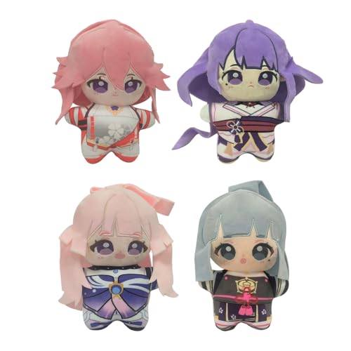 Xinnice Yae Miko Plush Anime Kissen Yae Miko Soft Figur Cartoon Game Characters Auto Sofa Dekoration Geschenk,25cm von Xinnice