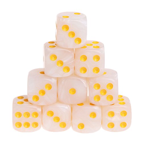 10pcs/Set Acrylpolyedrische Würfel Für TRPG Brettspiel von Xinsheinelry