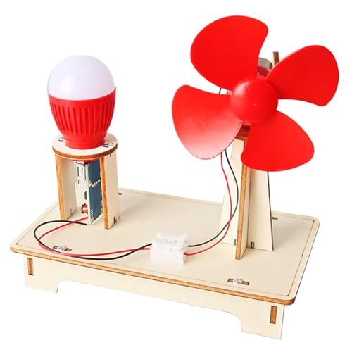 Winde Generator Model Kinderwissenschaft Spielzeug Winds Turbinen Homeschool Projekte Holzbau Kits Holzstammmodelle Zum Lernen von Xinsheinelry