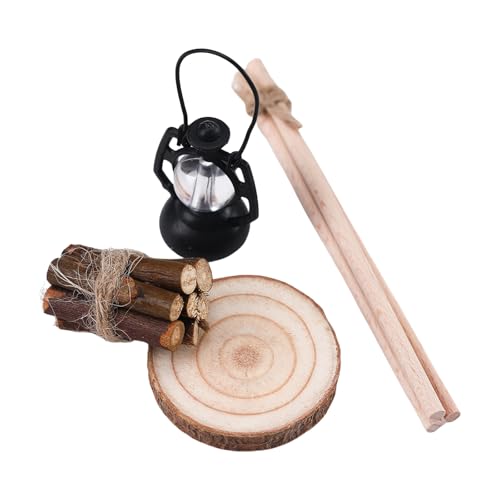 Xinsheinelry 1/12 Miniaturpuppenhäuser Lagerfeuerzubehör Mit Realistischem Herd Brennholz LED Öllampe Für Winterszene Dekore Xinsheinelry 1/12 Miniaturpuppenhäuser Lagerfeuerzubehör Mit Realistischem Herd Brennholz LED Öllampe Für Winterszene Dekore von Xinsheinelry
