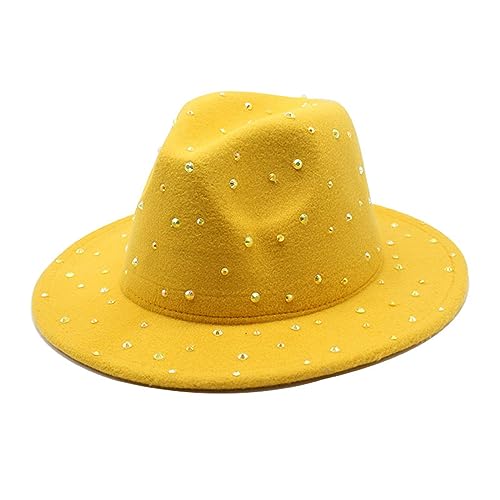 Xinsheinelry Diamantbesetzter Hut Disco Hut für Mädchen Jungen für Karneval Musik von Xinsheinelry